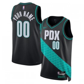 Portland Trail Blazers Custom Nike 2025-26 City Edition Musta Miesten Pelipaidat Swingman